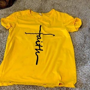 Yellow “Faith” shirt